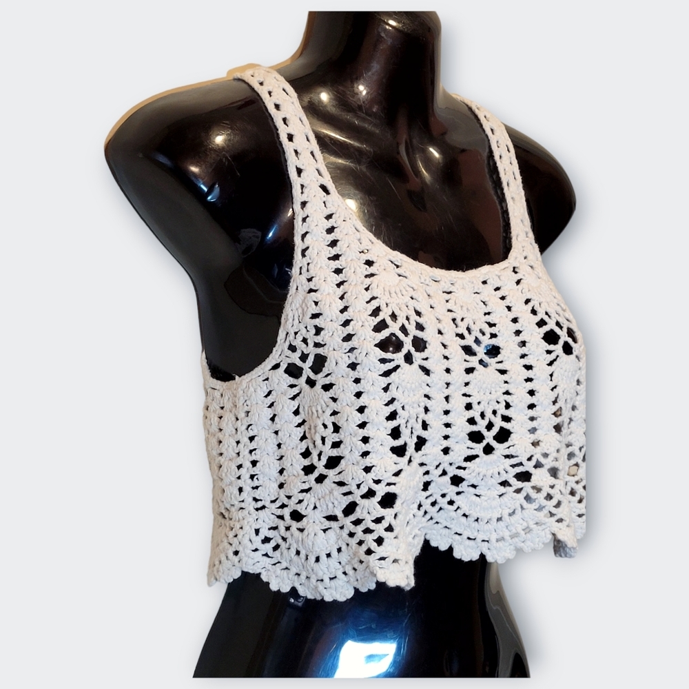 🛍️𝔻𝕀𝕍𝕀𝔻𝔼𝔻 - ℂ𝕣𝕠𝕔𝕙𝕖𝕥 ℂ𝕣𝕠𝕡 𝕋𝕠𝕡 - Picture 2 of 8